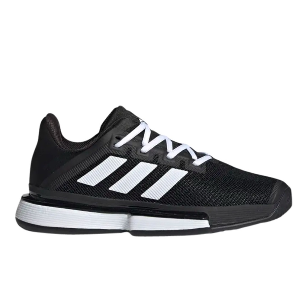 Adidas SoleMatch Bounce Tennis 7.5 Black White NIB